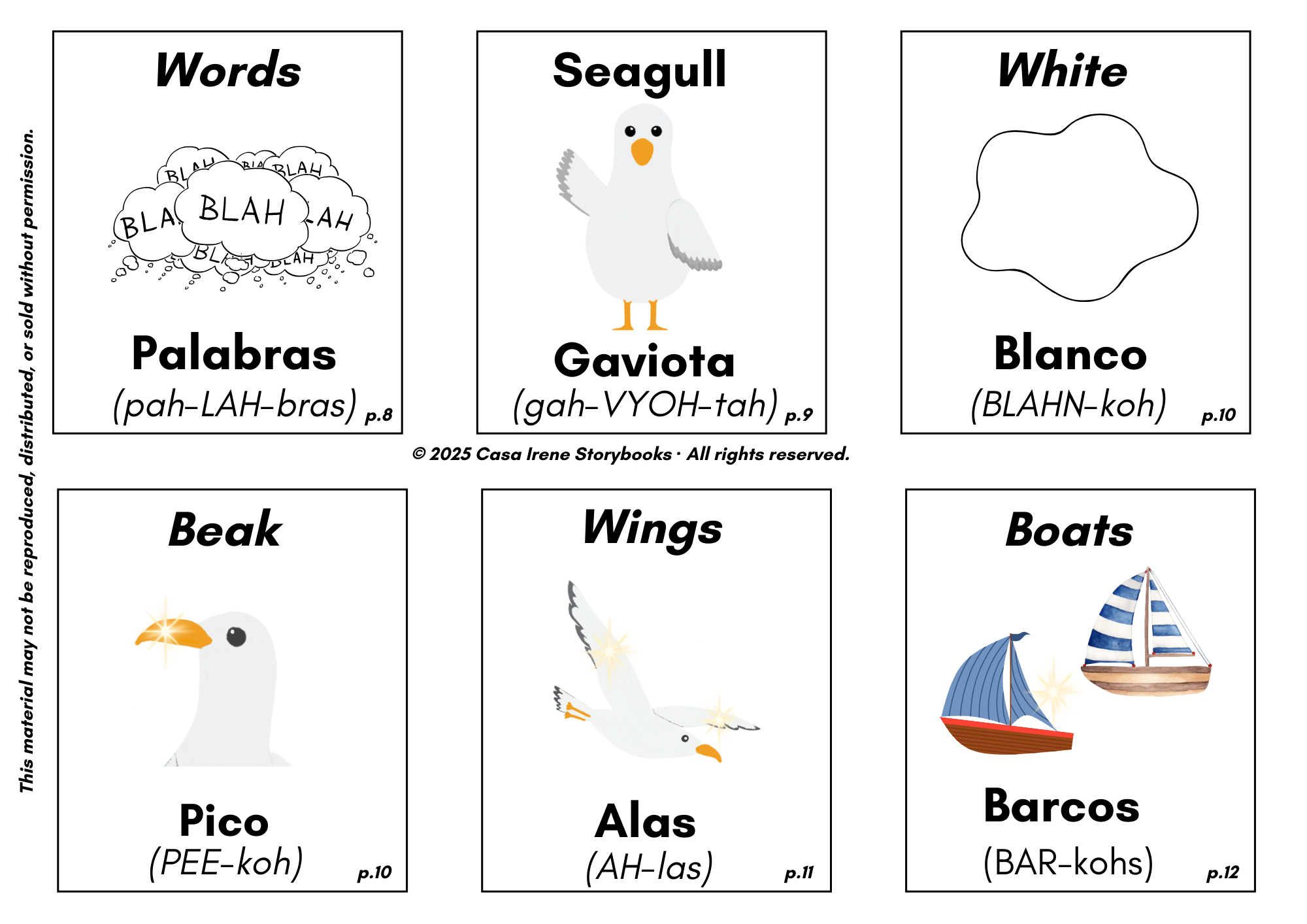 If I Were a Bird – Free Spanish–English Bilingual Flashcards